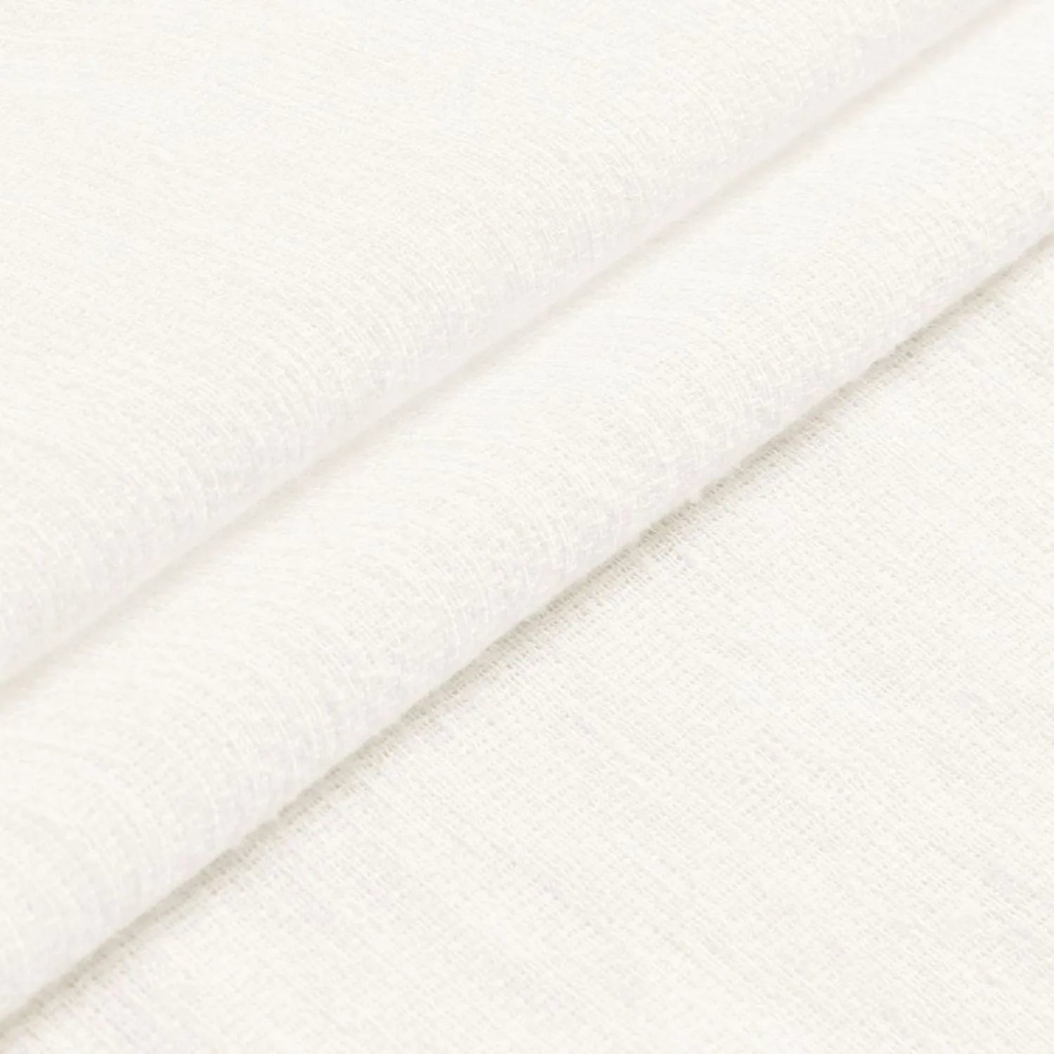 Leah Cotton Texture White Sheer Curtains