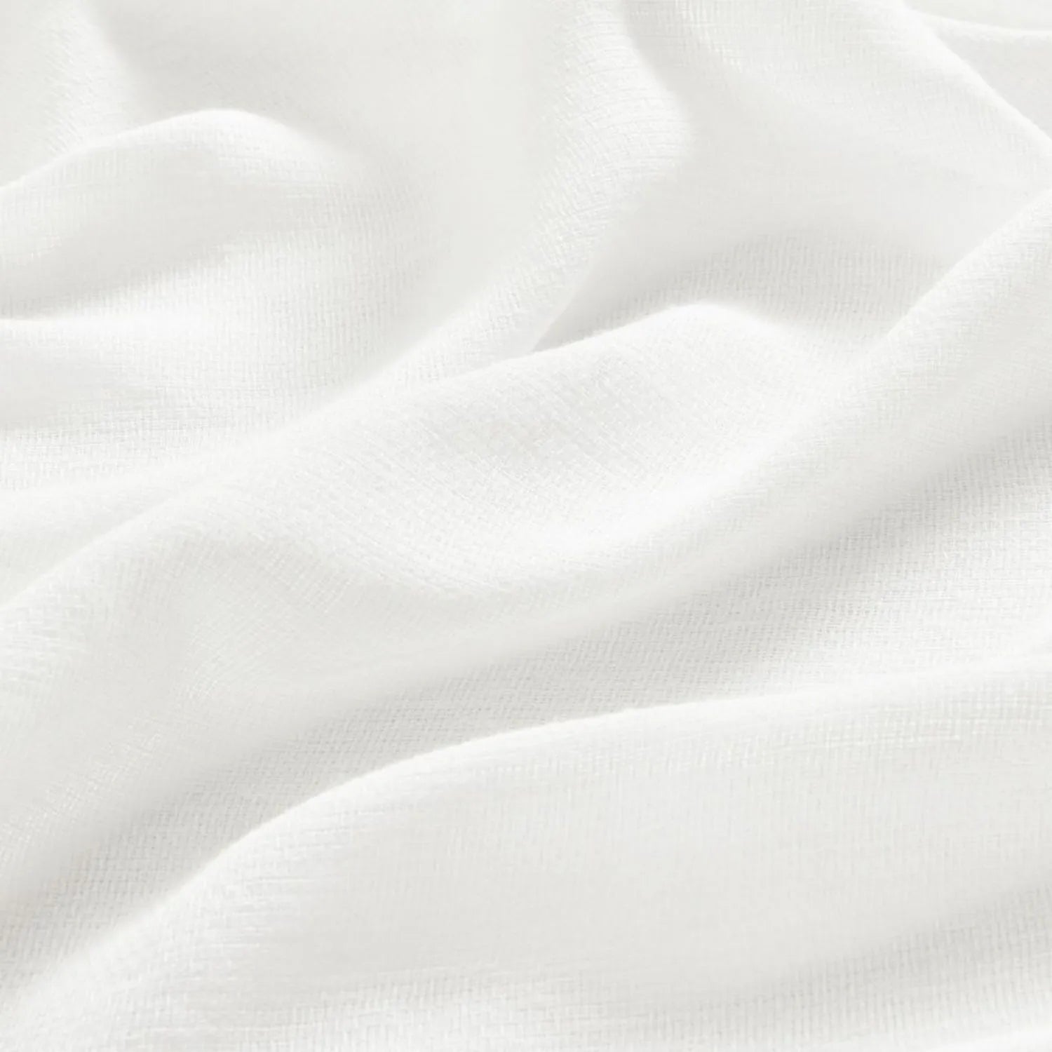 Leah Cotton Texture White Sheer Curtains