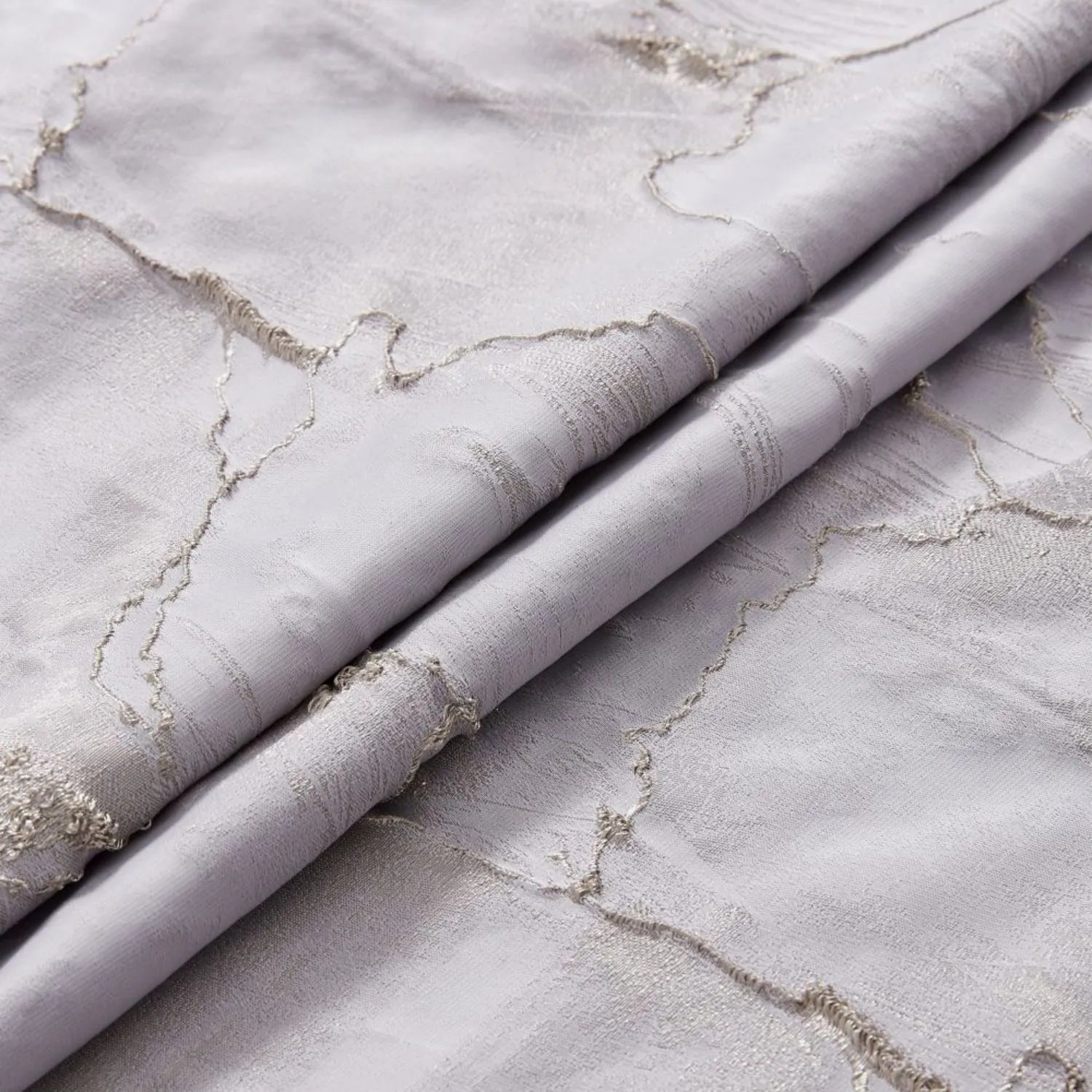 Lennon Embossed Withered Lotus Abstract Curtains