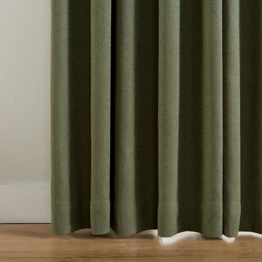 Leslie Faux Linen Textured Curtains
