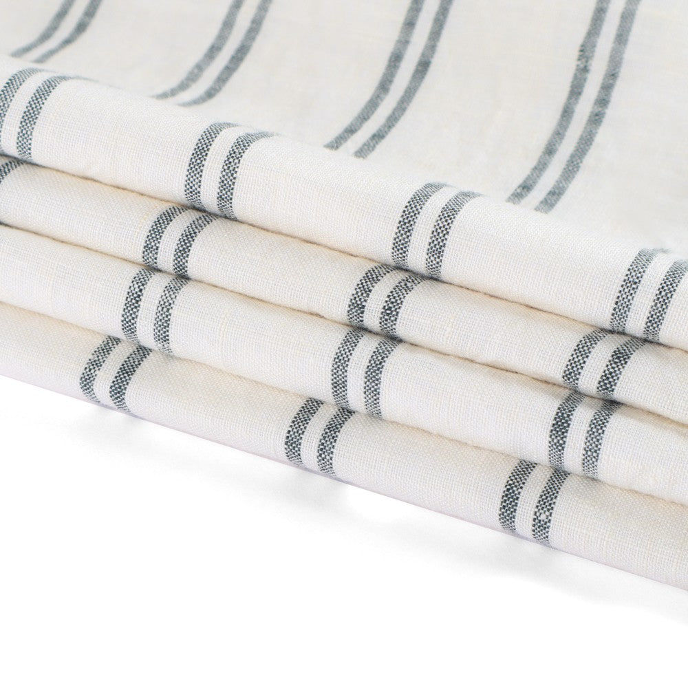 Voss Pinstripe Linen Roman Shade