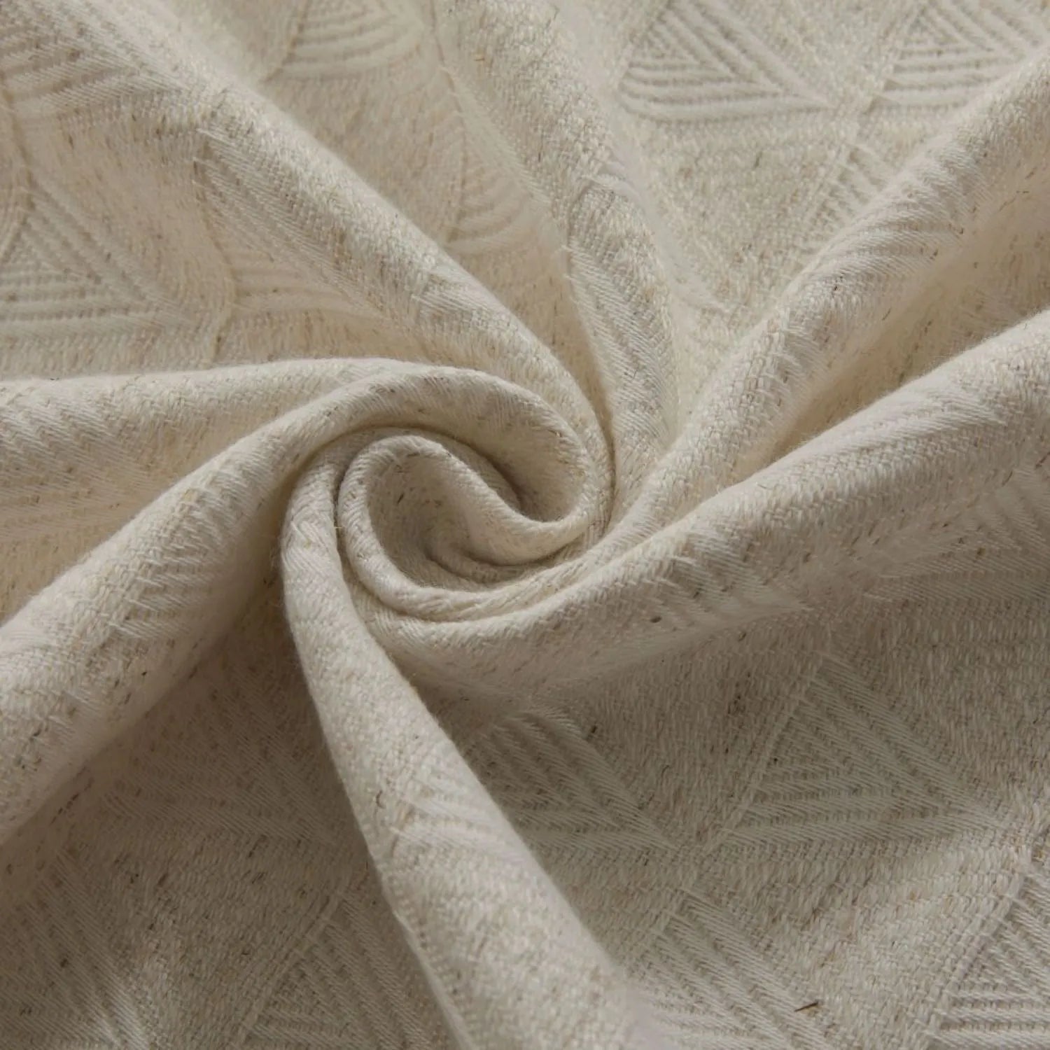 Lilian Diamond Textured Linen Cotton Curtains