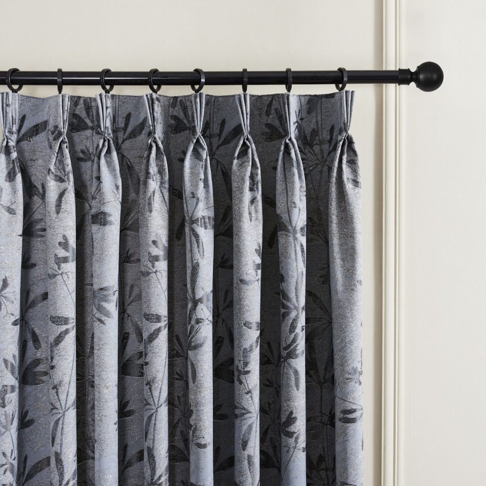 Lily Floral Leaf Jacquard Curtains