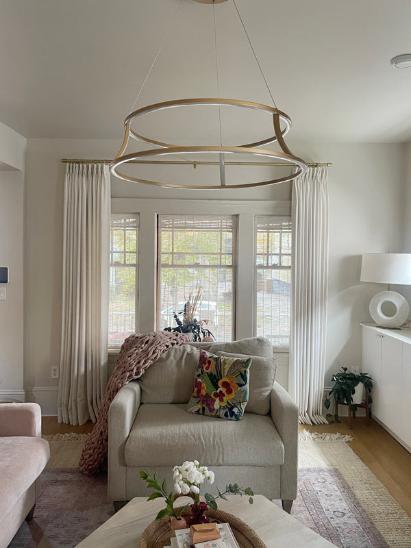 living room custom curtains