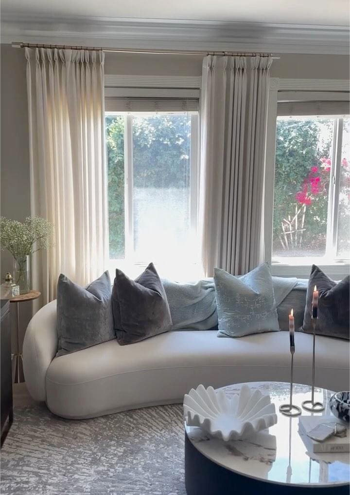 Cameron - They gave the space a more airy look just in time for Summer!