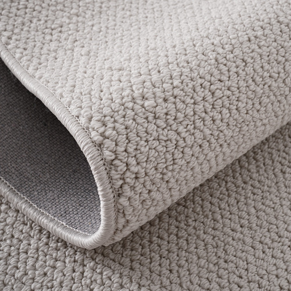 Tapis sur mesure texturé en laine douce Liora