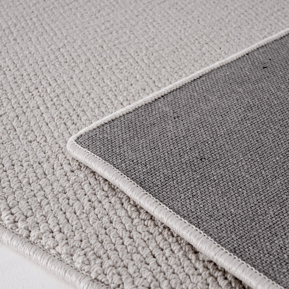 Tapis sur mesure texturé en laine douce Liora