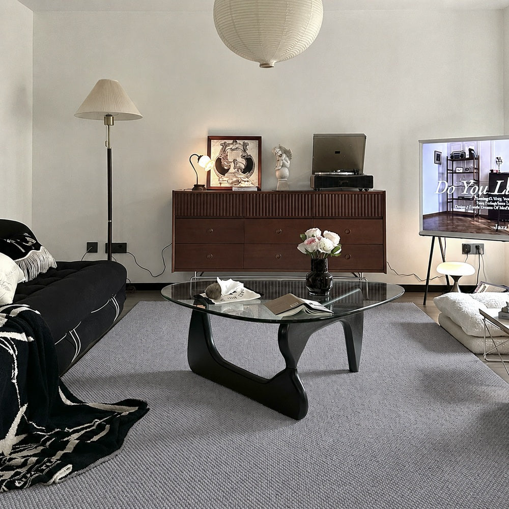 Tapis sur mesure texturé en laine douce Liora