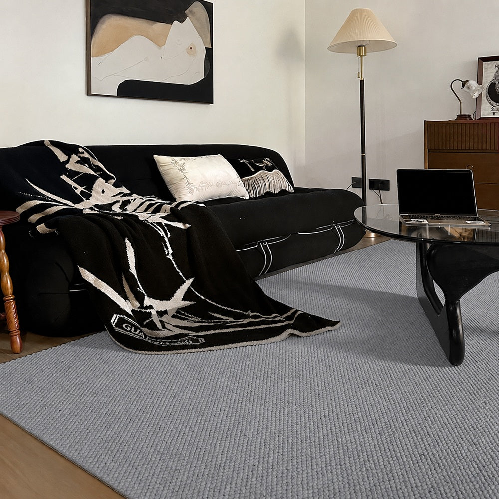 Tapis sur mesure texturé en laine douce Liora