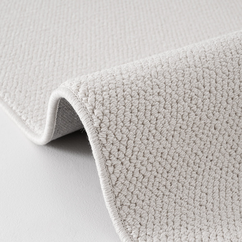 Tapis sur mesure texturé en laine douce Liora