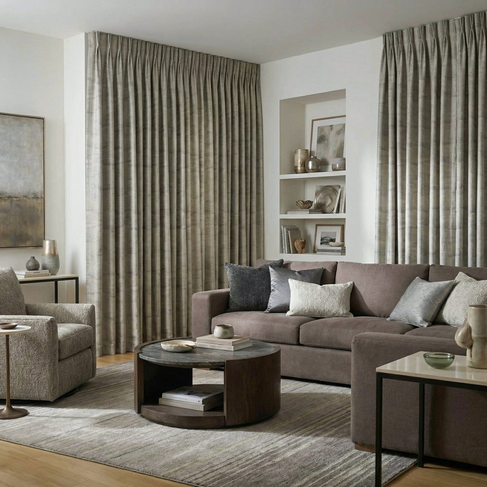 Luster Ripple Abstract Curtains