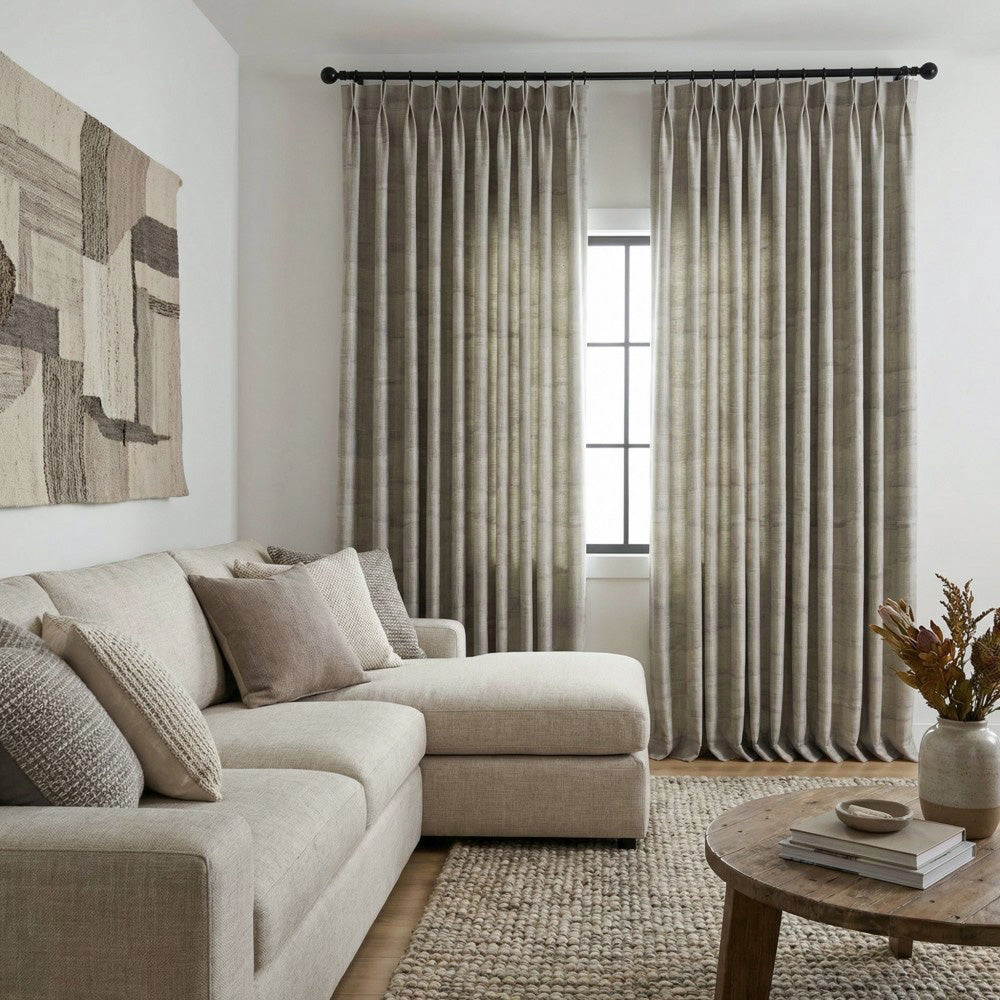 Luster Ripple Abstract Curtains