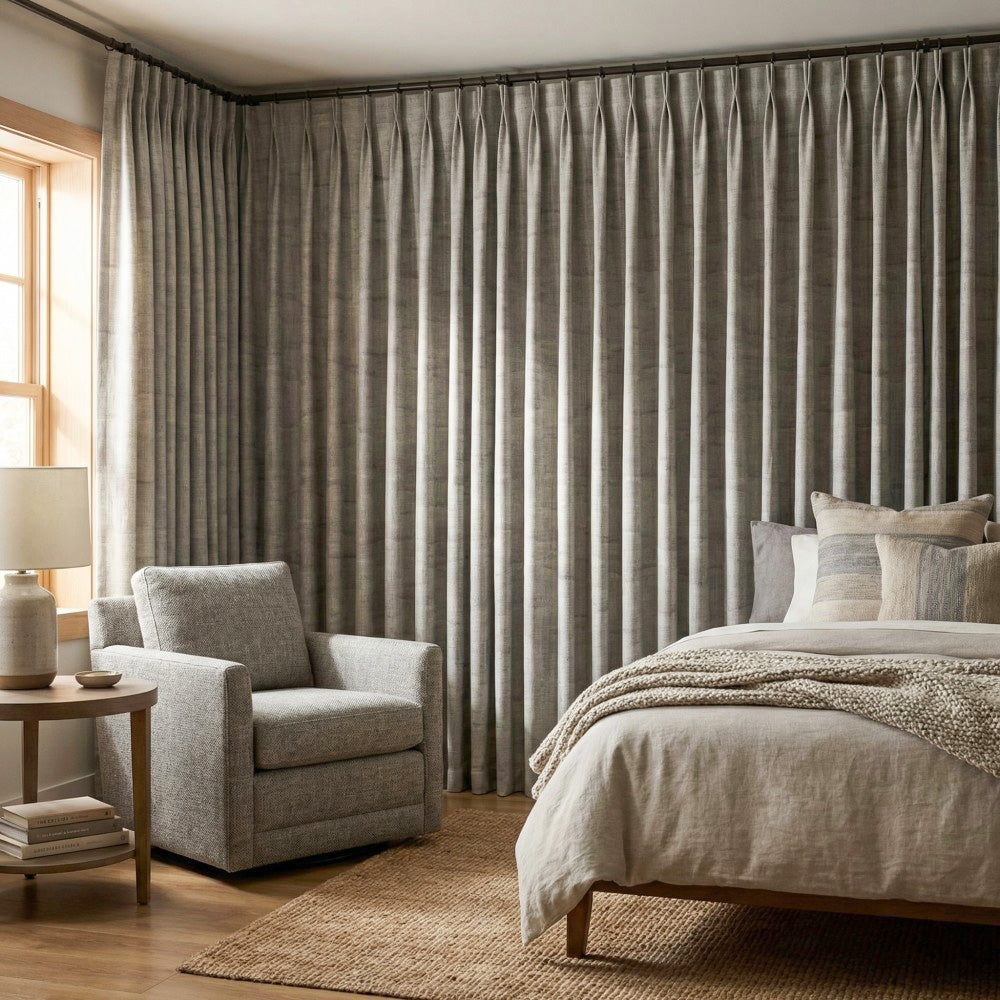 Luster Ripple Abstract Curtains