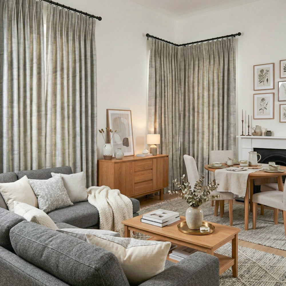 Luster Ripple Abstract Curtains