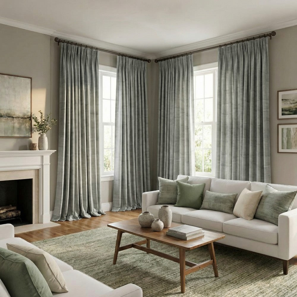 Luster Ripple Abstract Curtains