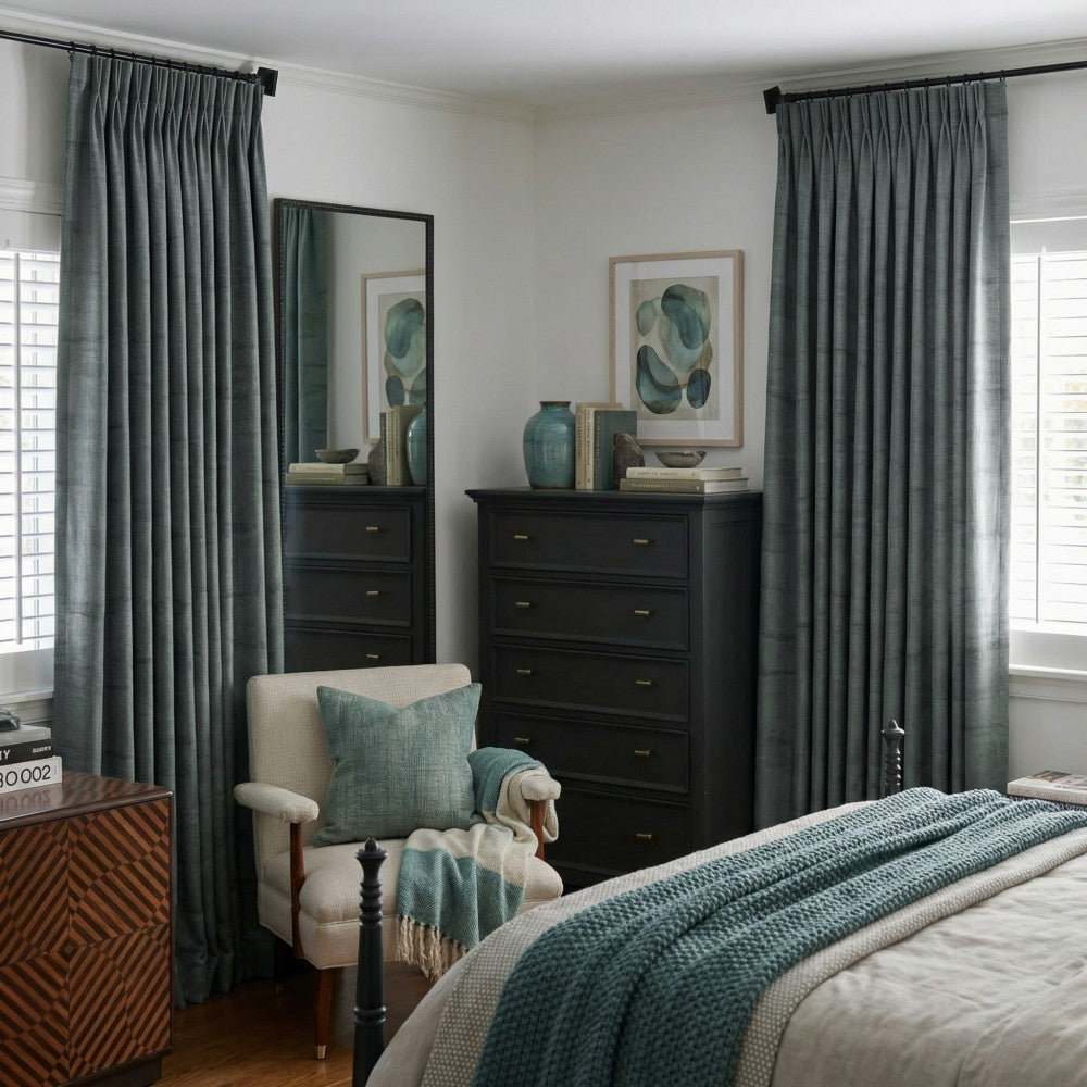 Luster Ripple Abstract Curtains