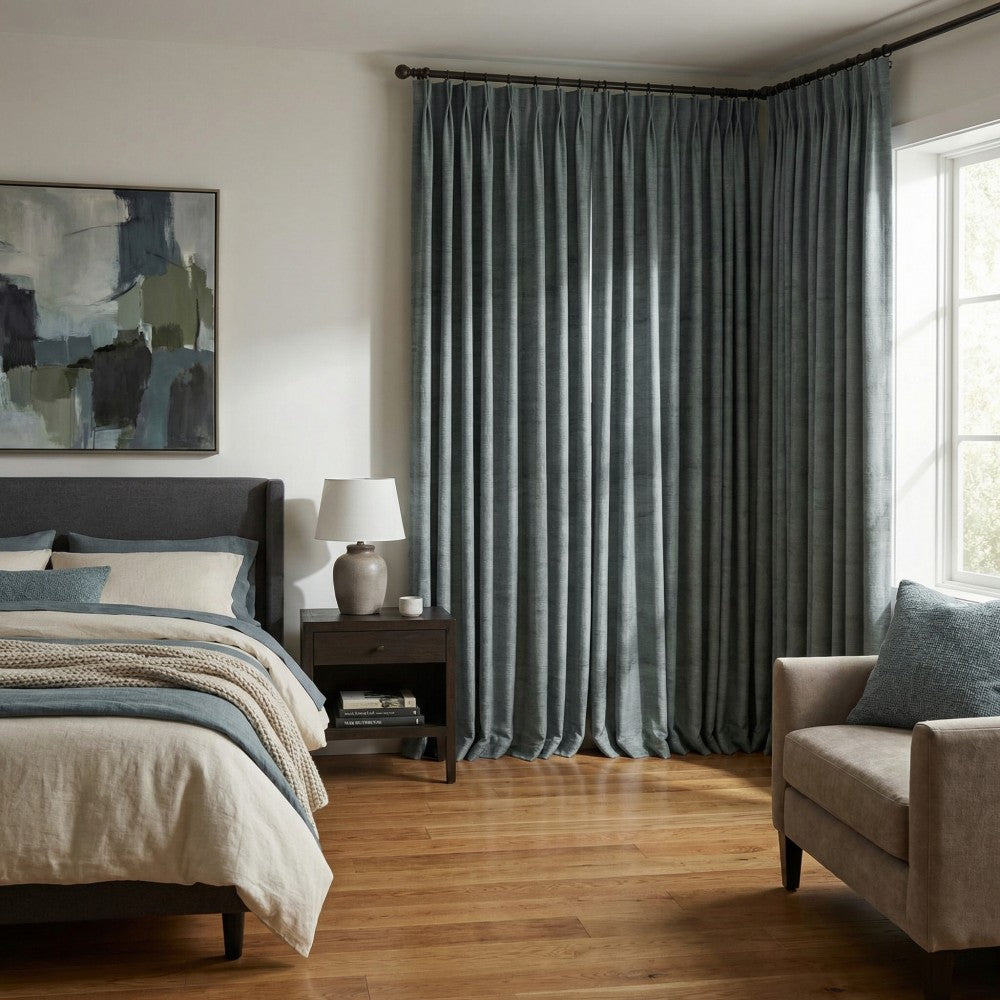 Luster Ripple Abstract Curtains