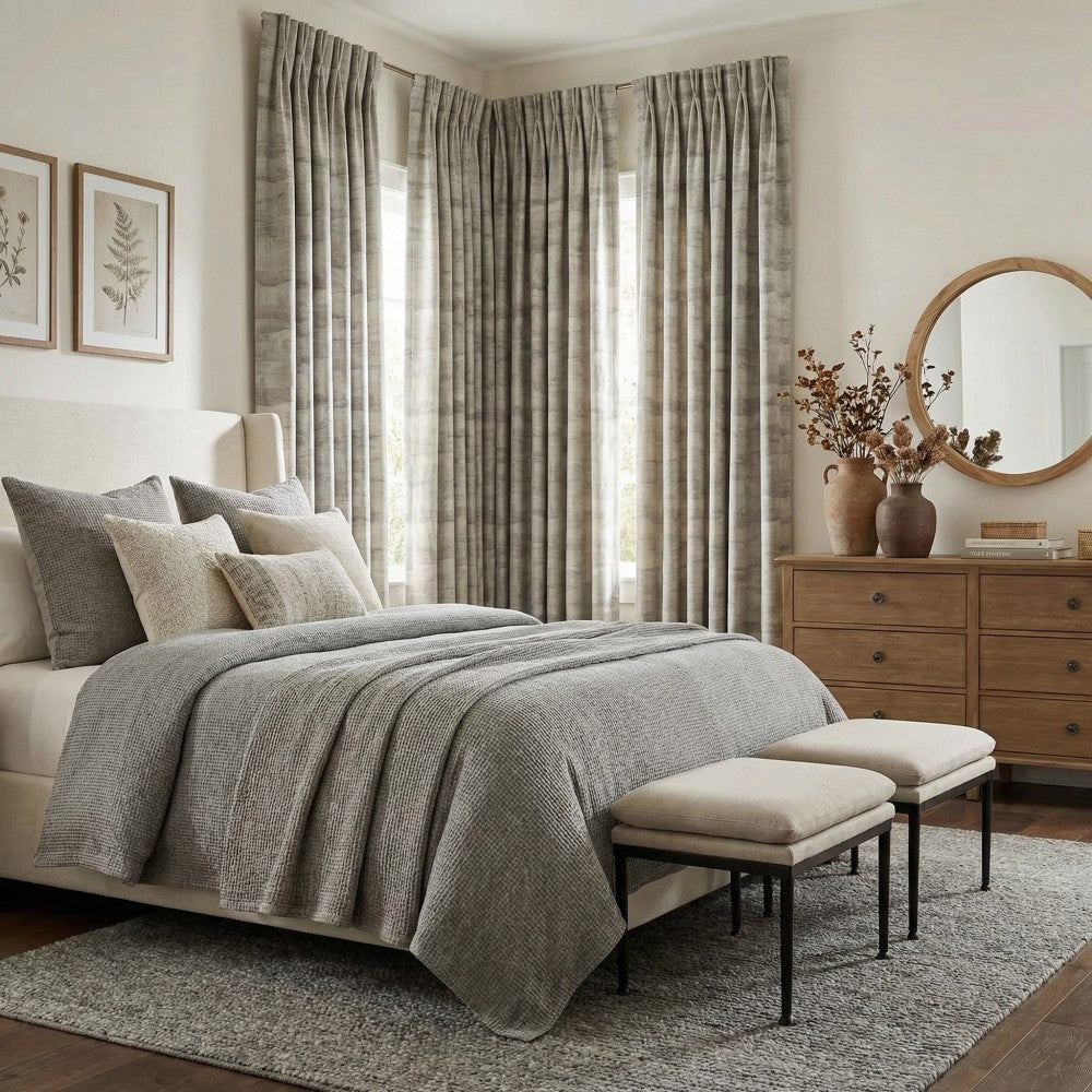 Luster Ripple Abstract Curtains