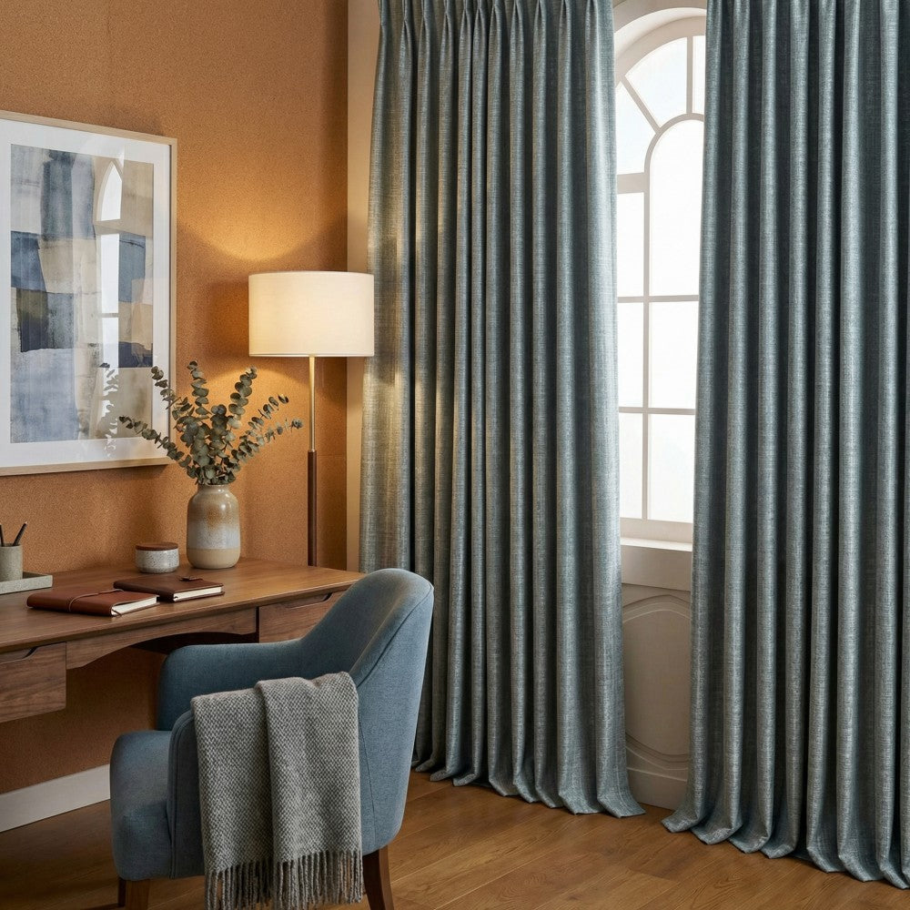 Marti Abstract Stripe Textured Curtains