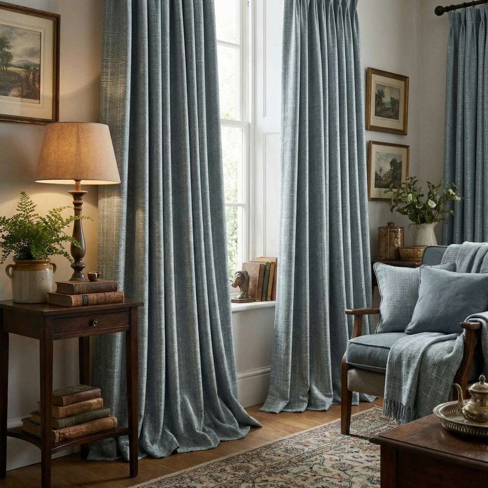 Marti Abstract Stripe Textured Curtains