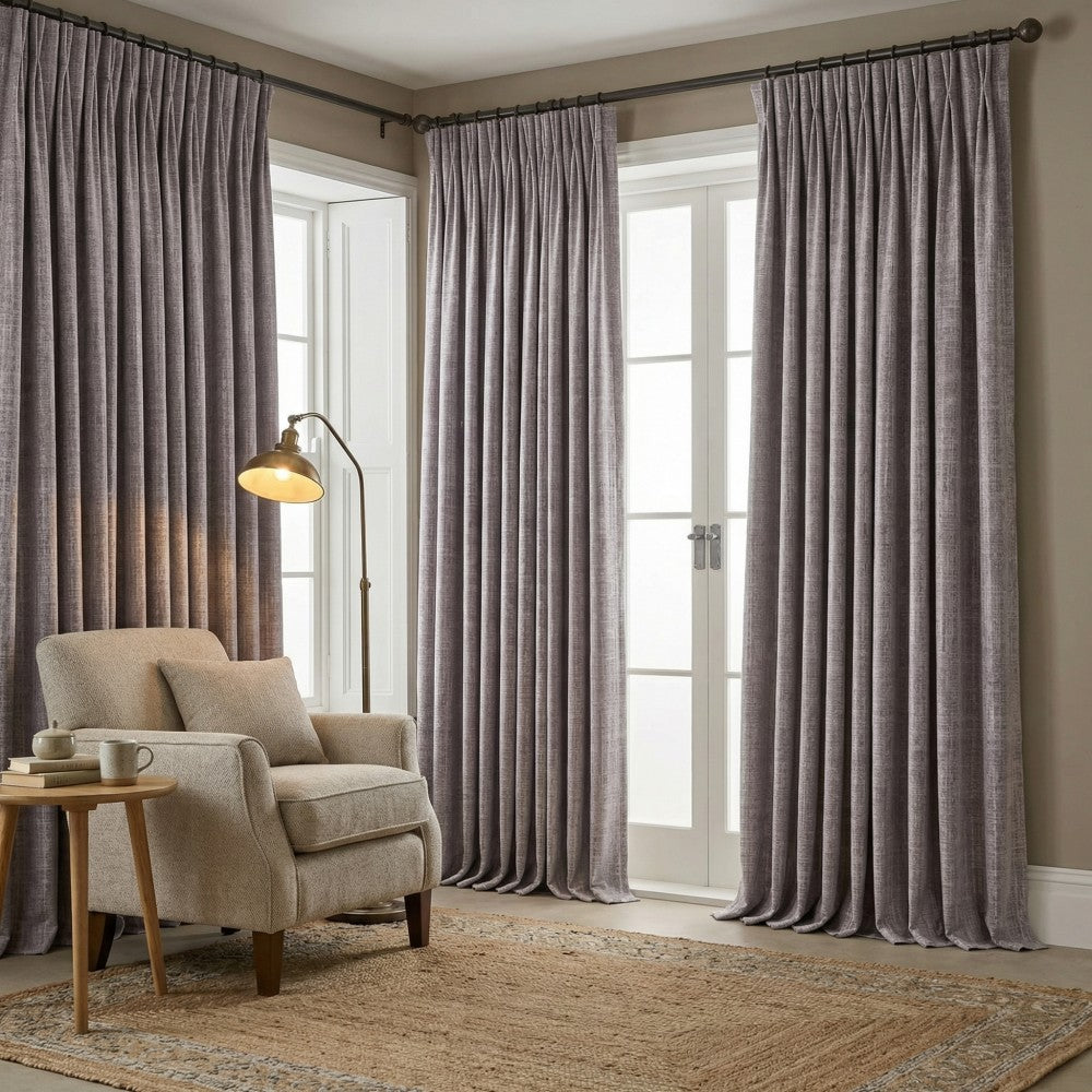 Marti Abstract Stripe Textured Curtains