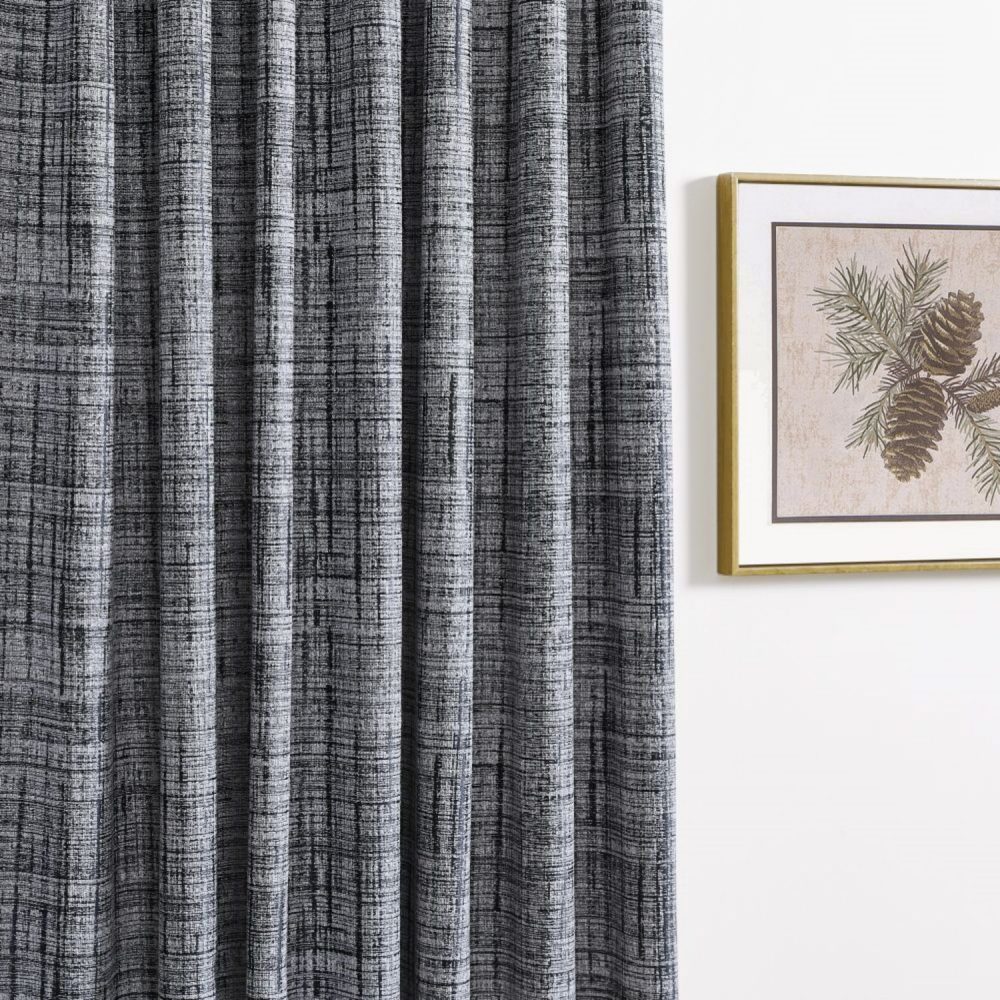 Marti Abstract Stripe Textured Curtains