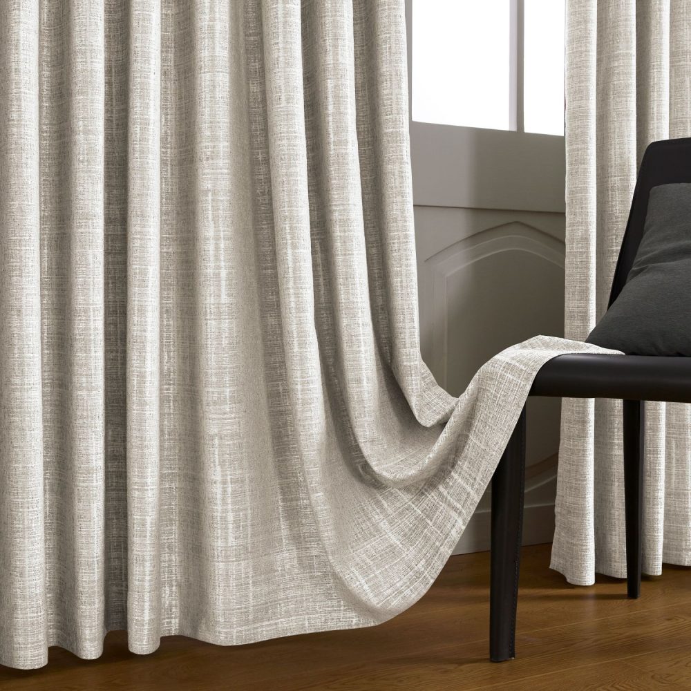 Marti Abstract Stripe Textured Curtains
