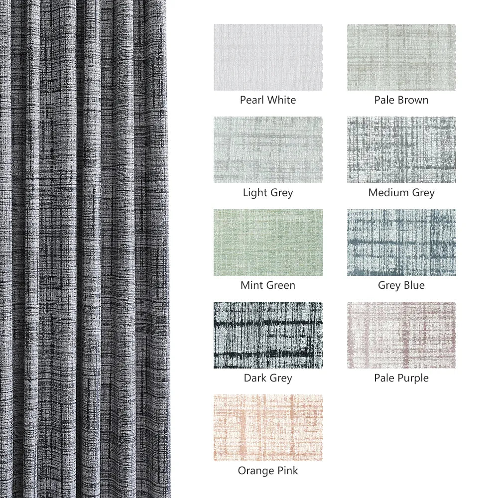 Marti Abstract Stripe Textured Curtains