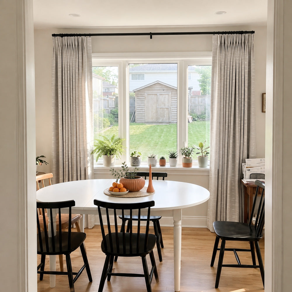Marybel Glossy Abstract Ripple Curtains