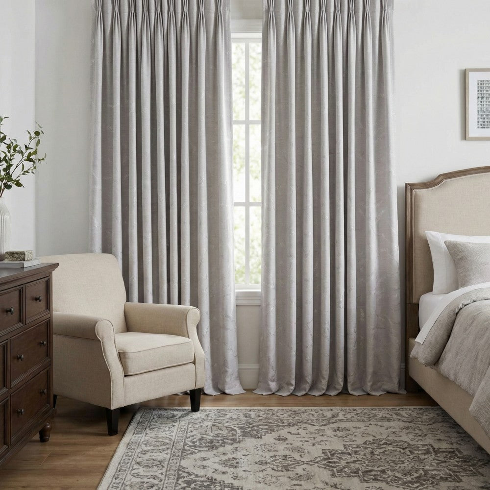 Marybel Glossy Abstract Ripple Curtains