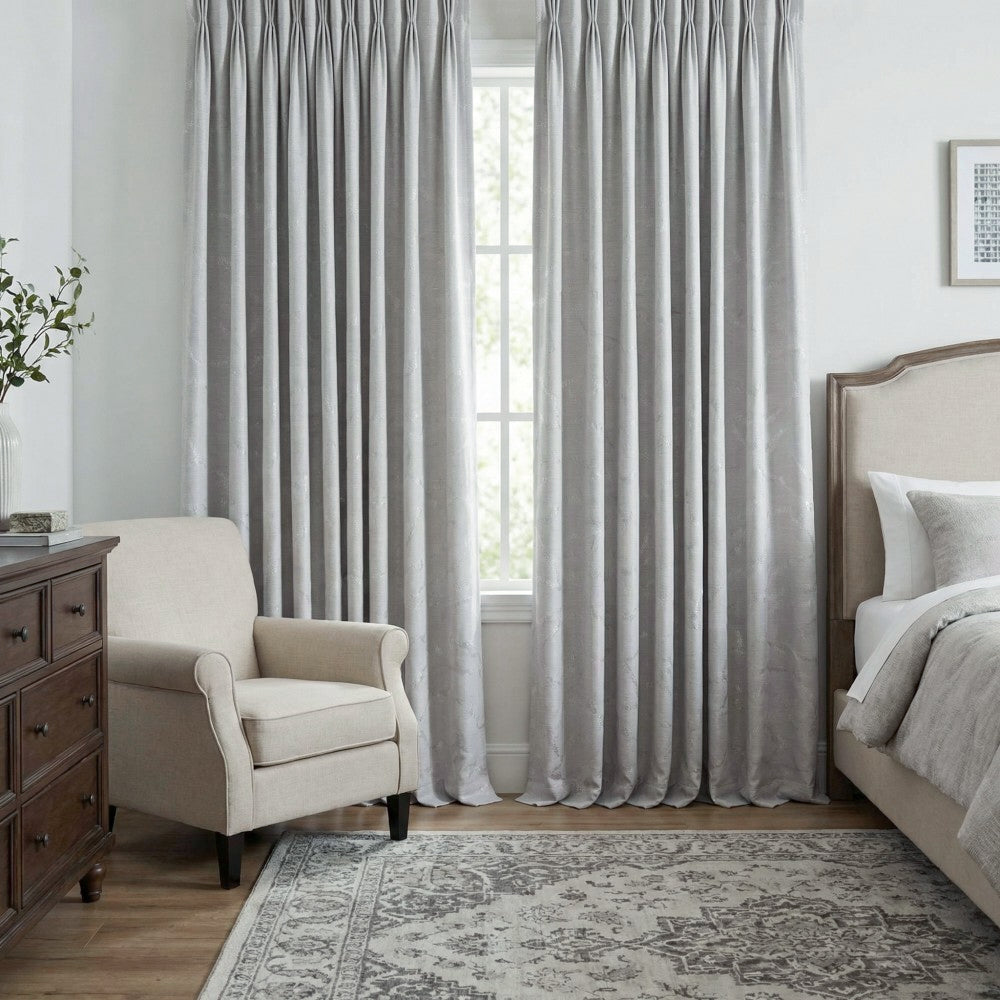 Marybel Glossy Abstract Ripple Curtains