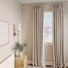 Mattia Soft Linen Curtains With Natural Dots