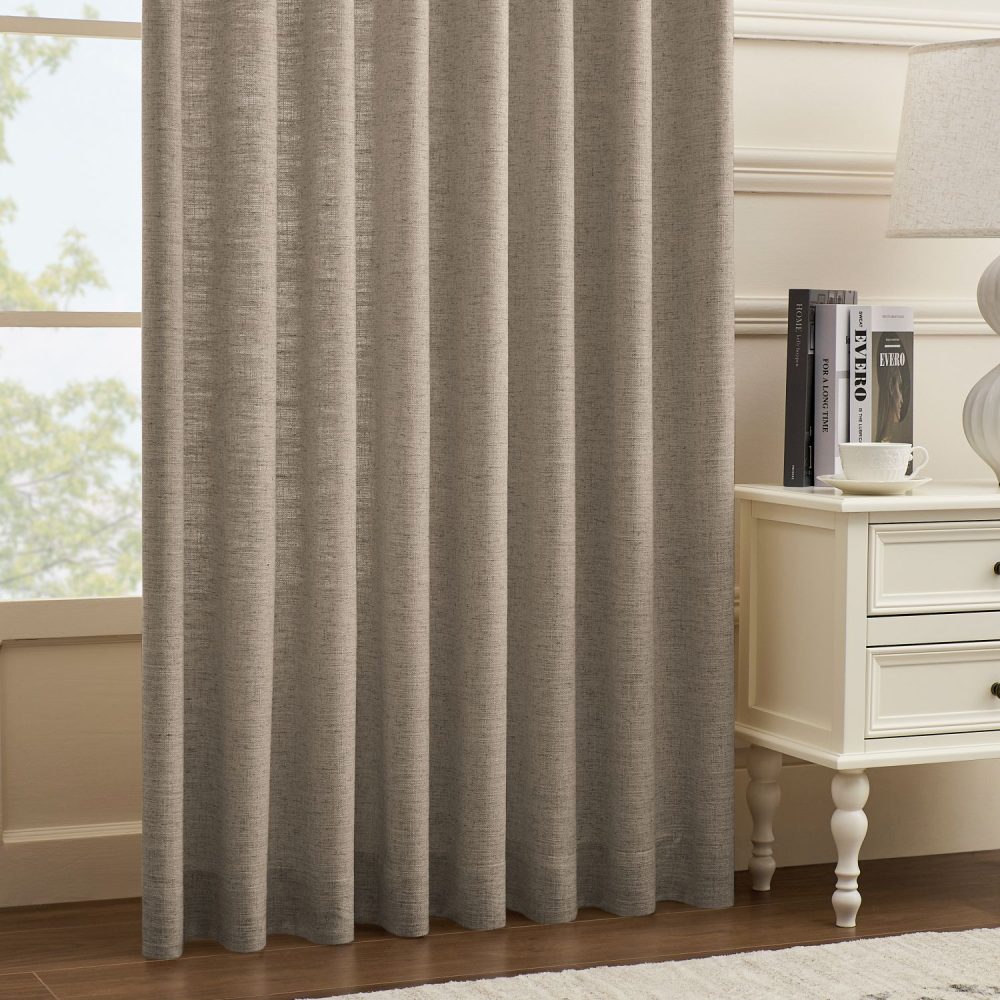 Mattia Soft Linen Curtains With Natural Dots