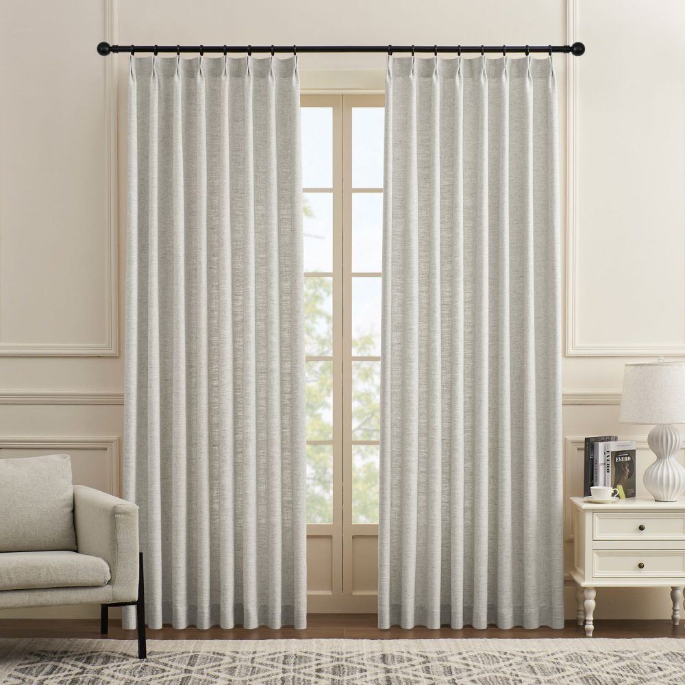 Mattia Soft Linen Curtains With Natural Dots