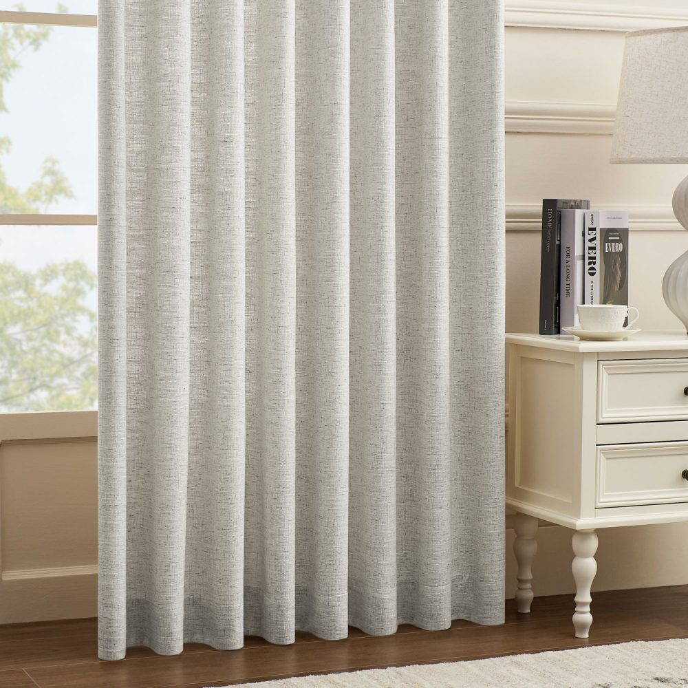Mattia Soft Linen Curtains With Natural Dots