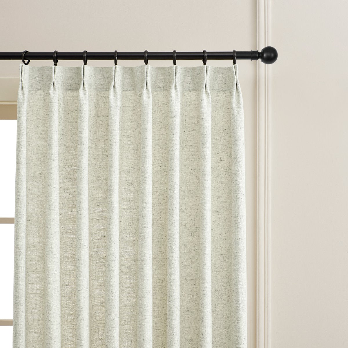 Mattia Soft Linen Curtains With Natural Dots