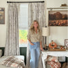May Flower Sprigs Botanical Printed Curtains