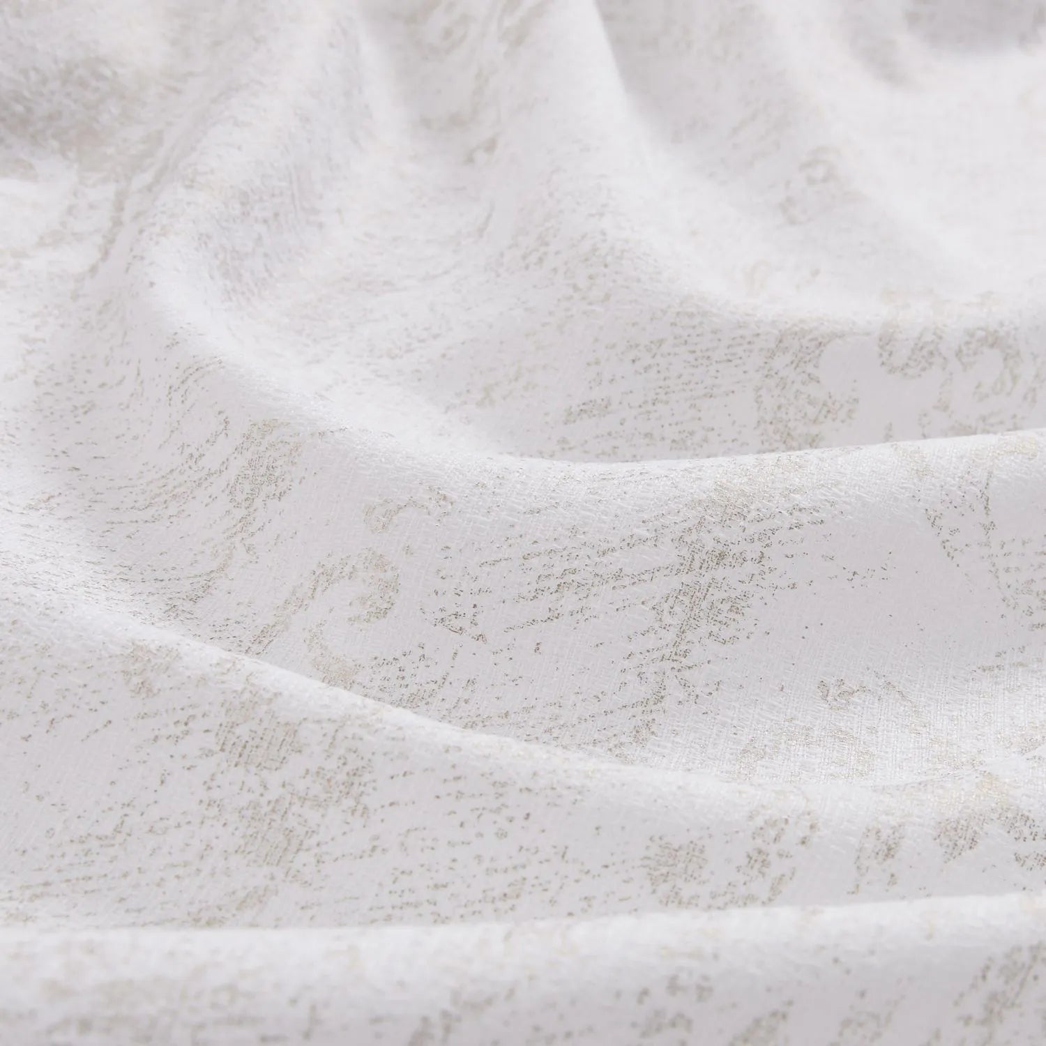 Mazon Damask Foil Printed Linen Sheer Curtains