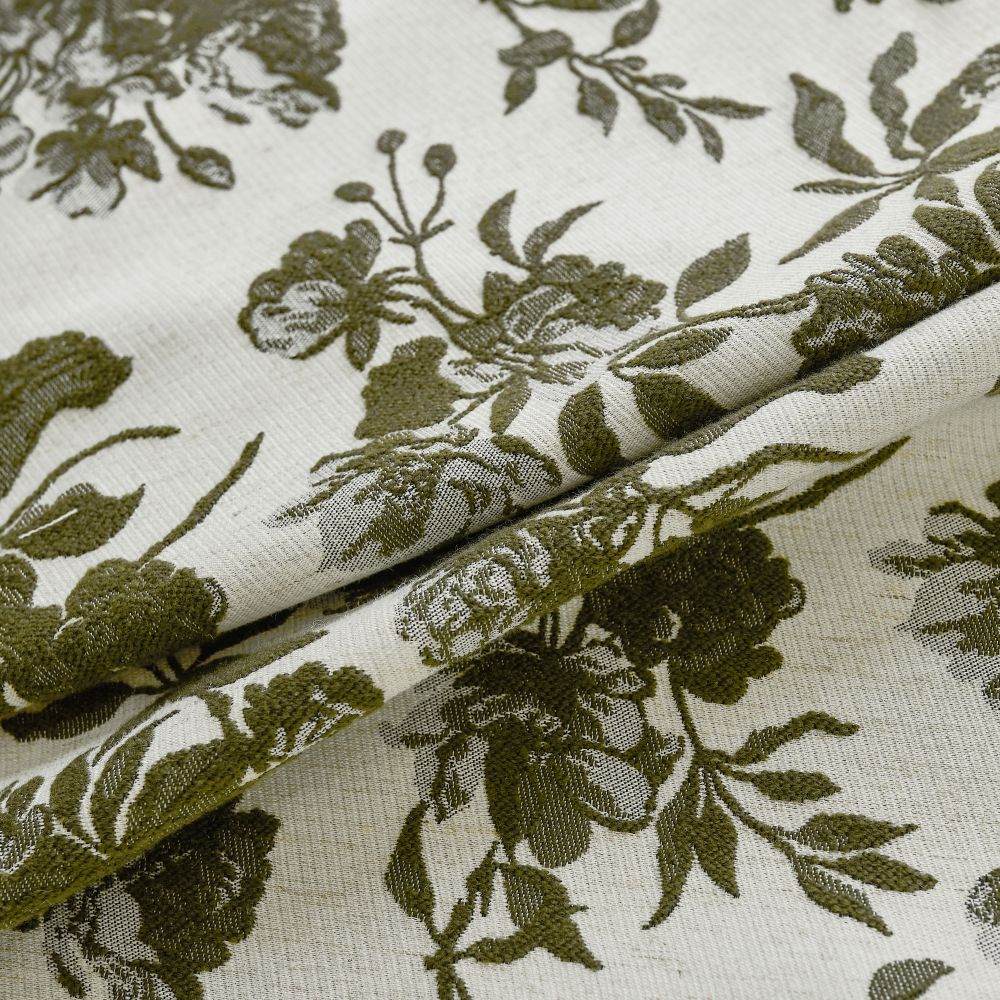 Aurora Retro Rose Blooming Jacquard Custom Curtains