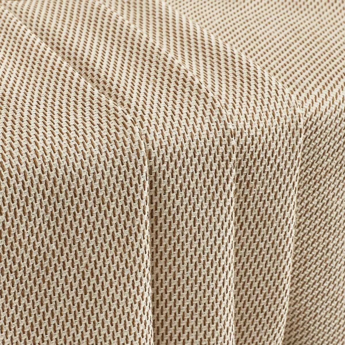 Milo Two-toned Textured Linen Custom Curtains