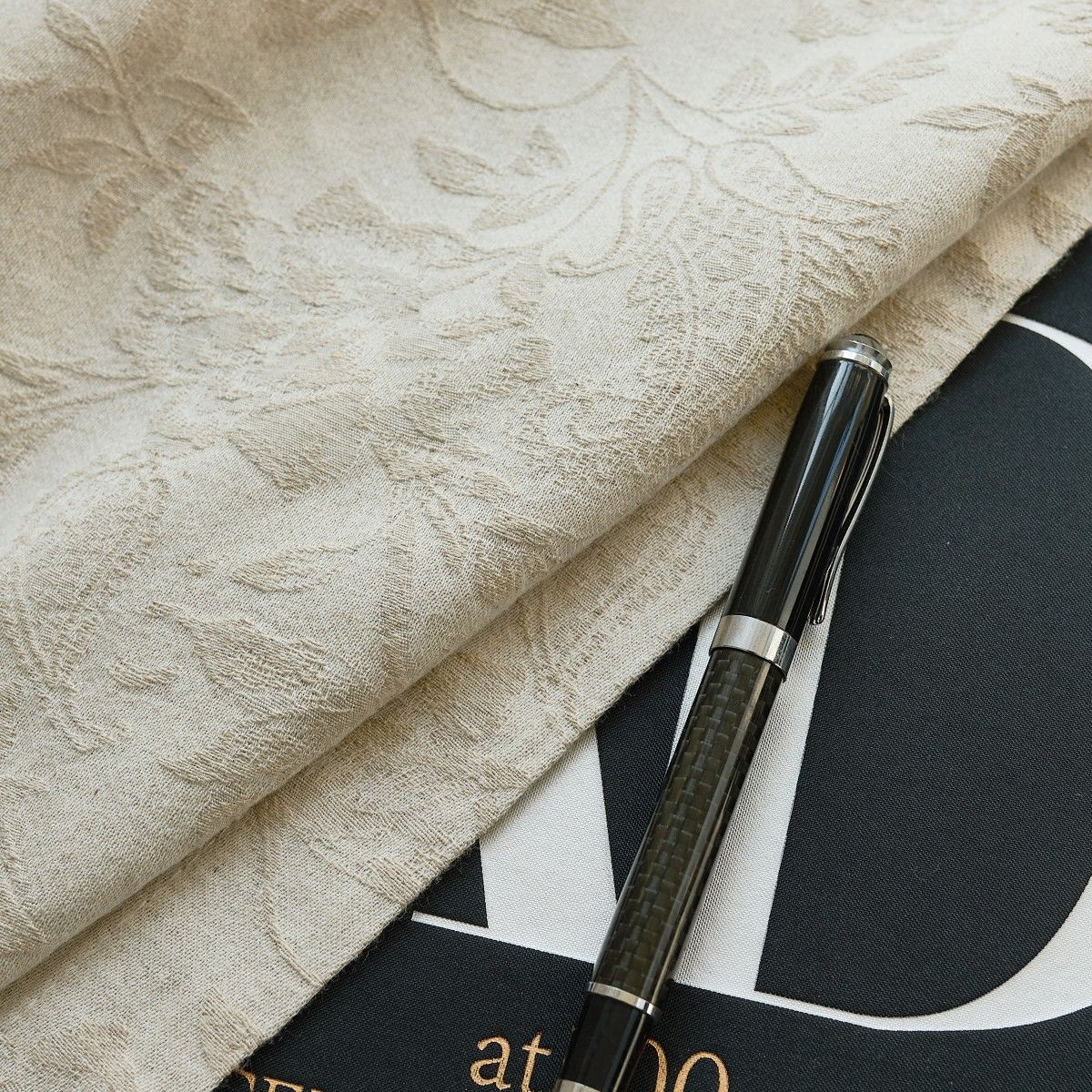 Minnie Rustic Style Subtle Floral Cotton Curtains