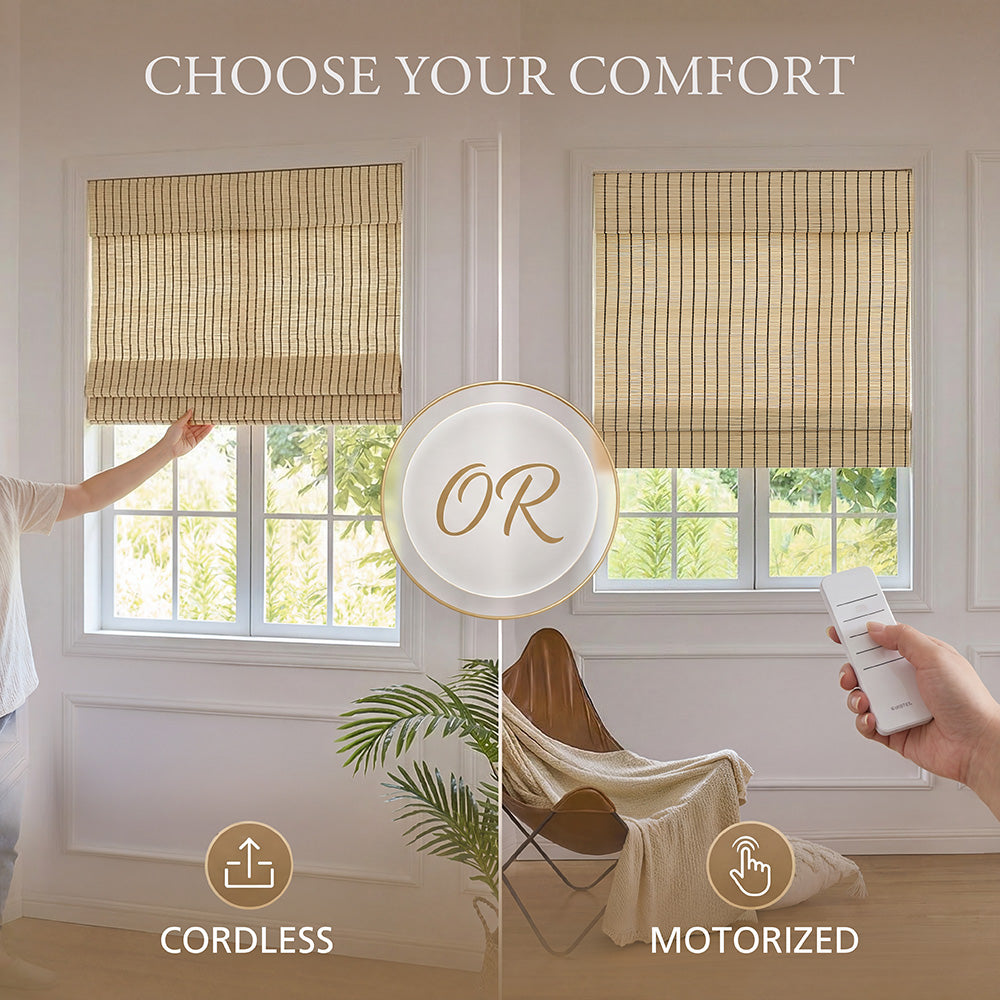 Mokara Natural  Custom Bamboo Shades