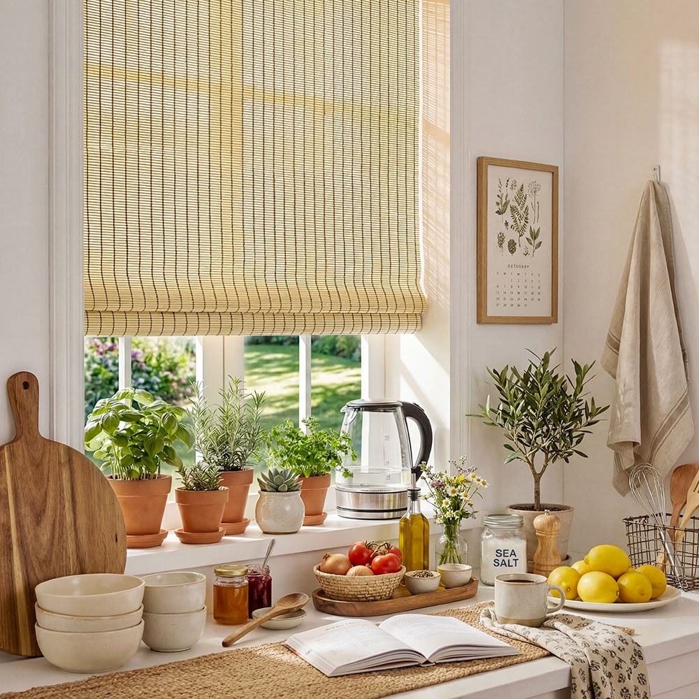 Mokara Natural  Custom Bamboo Shades