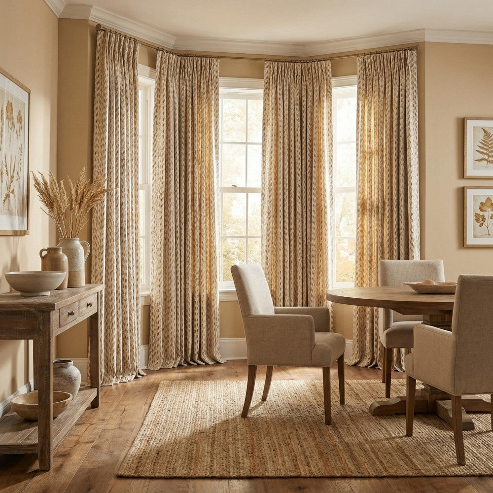 Monroe Cute Herringbone Patterned Curtains