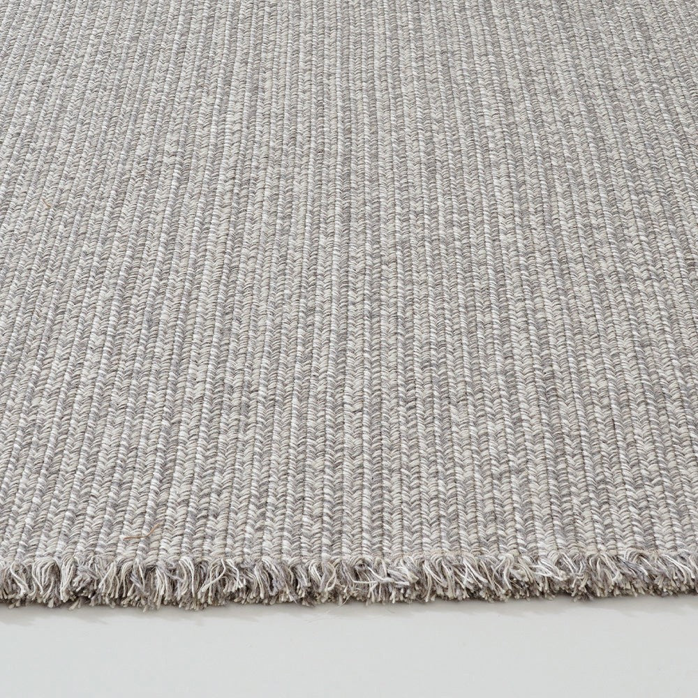 Tapis personnalisé Naya tissé main en laine et jute