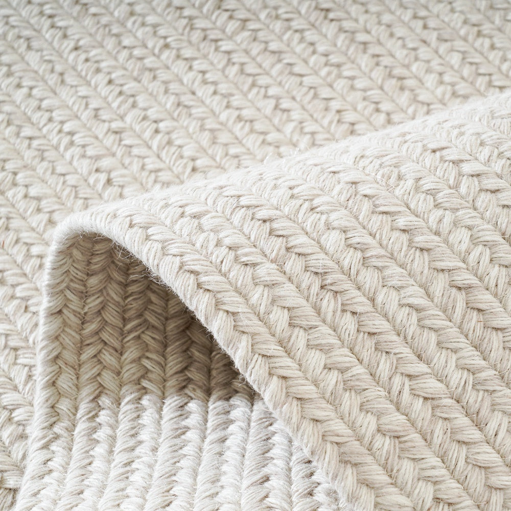 Tapis personnalisé Naya tissé main en laine et jute