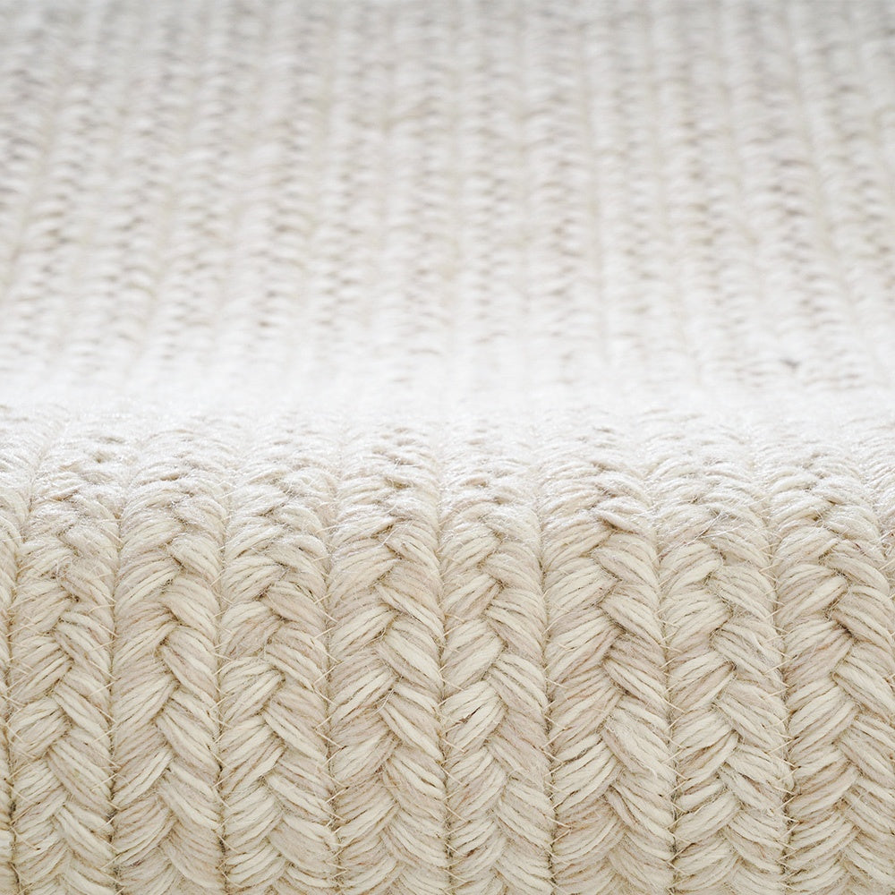 Tapis personnalisé Naya tissé main en laine et jute