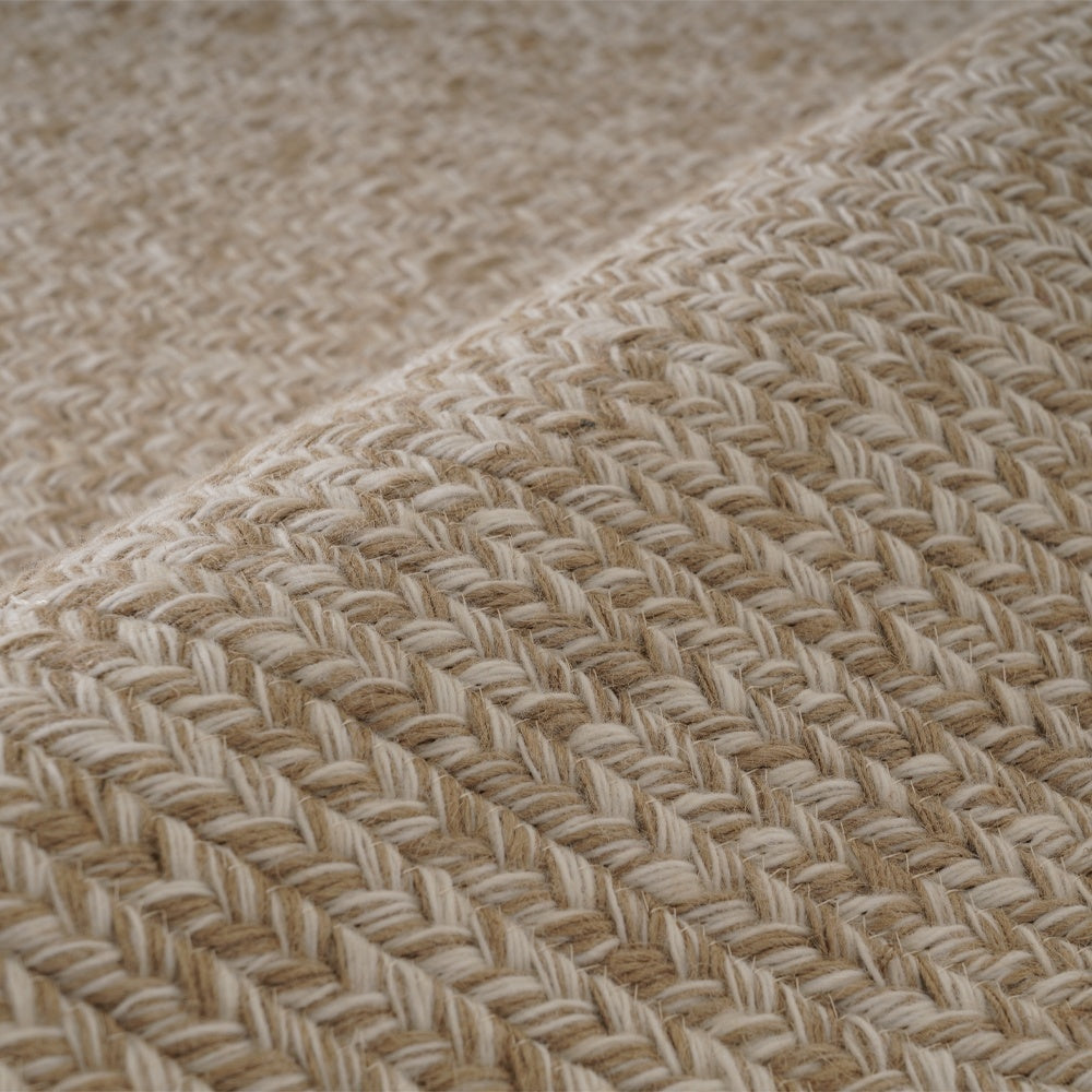 Tapis personnalisé Naya tissé main en laine et jute