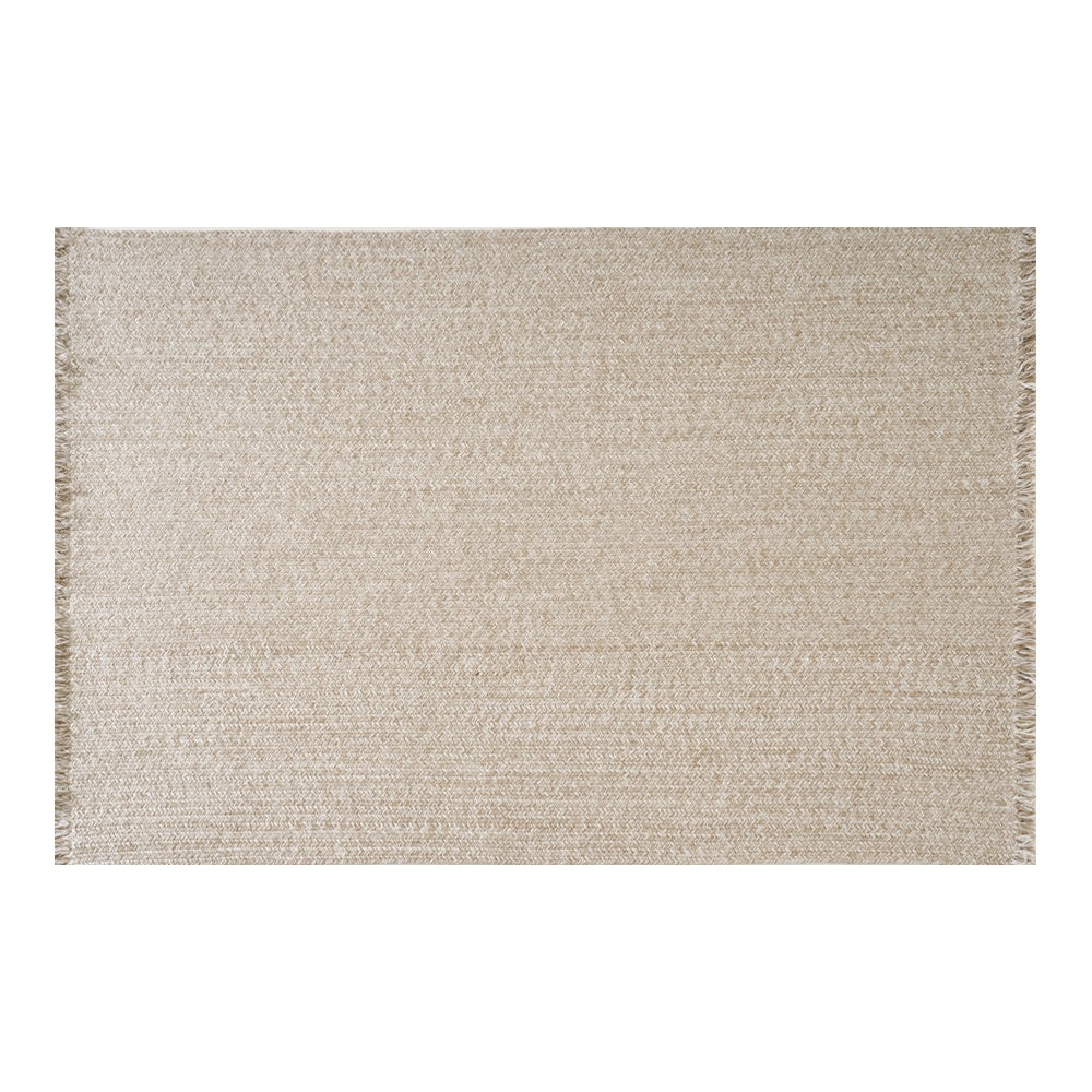 Tapis personnalisé Naya tissé main en laine et jute