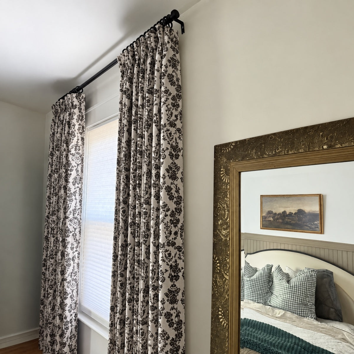 Nellie Cottage Style Floral Jacquard Curtains
